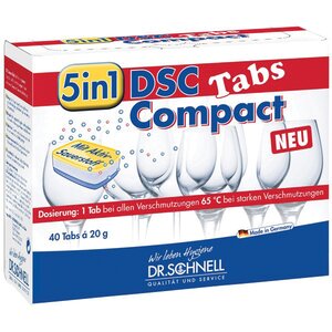 Dr Schnell 36035 Compact Tabs Tabletki do zmywarki 5 w 1 z aktywnym tlenem